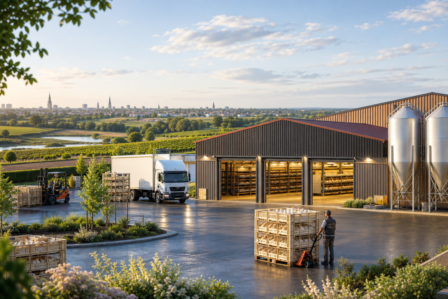 Local de stockage poules en Gironde - La Bonne Poule