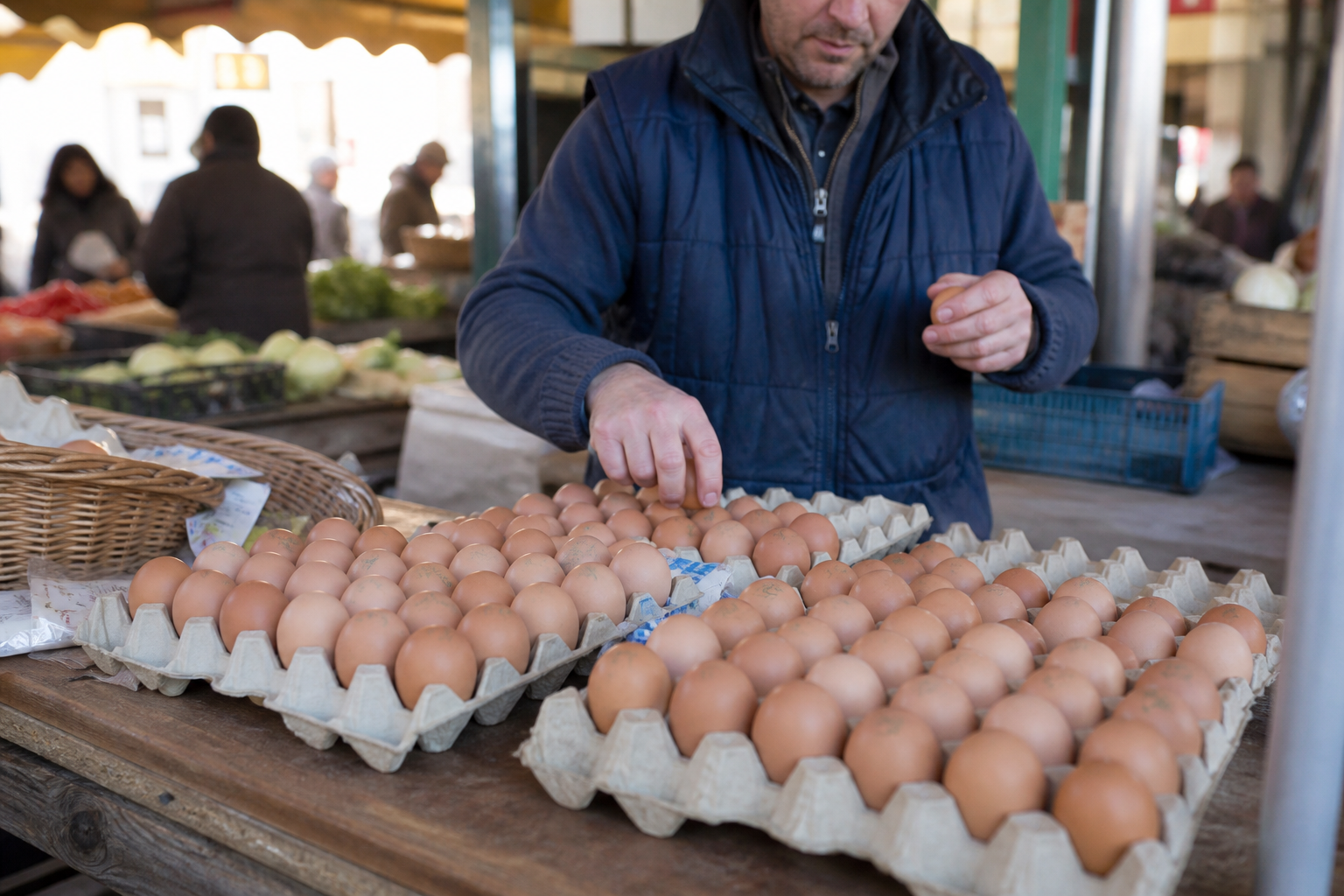 Œufs fermiers vendus à la ferme — règles de marquage 2026