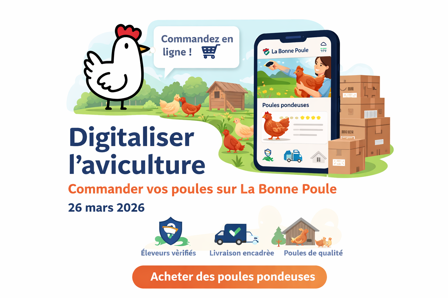 La Bonne Poule : entreprise et mission de digitalisation de l'aviculture